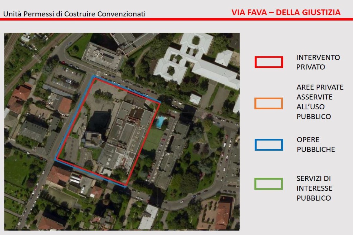 Via favia - della Giustizia Localizzazione dell’intervento su ortofoto