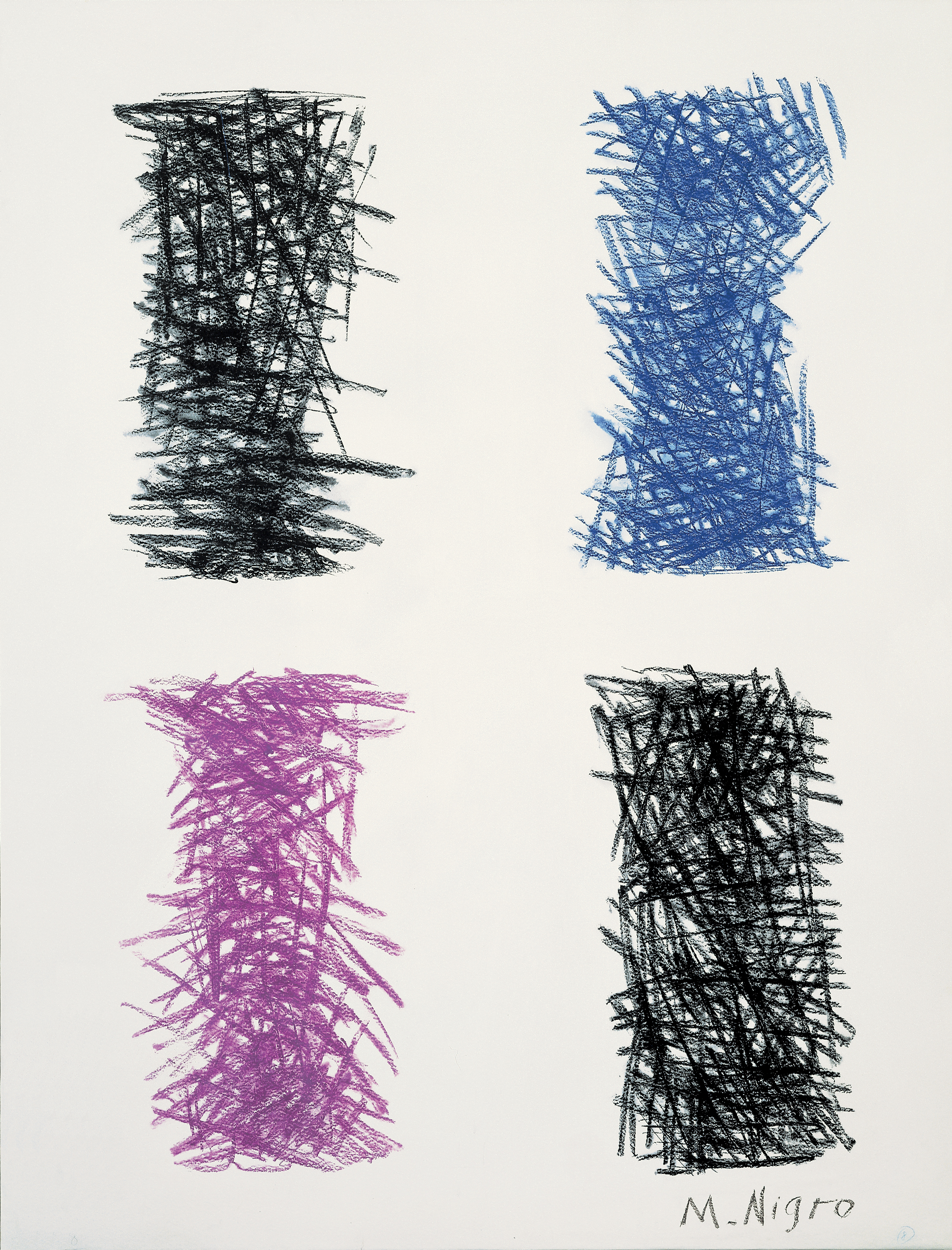 Mario Nigro, Strutture, 1990-1991