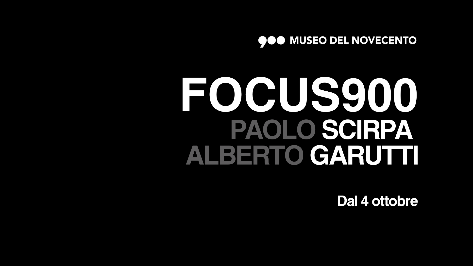 Vai alla pagina FOCUS900 Paolo Scirpa | Alberto Garutti